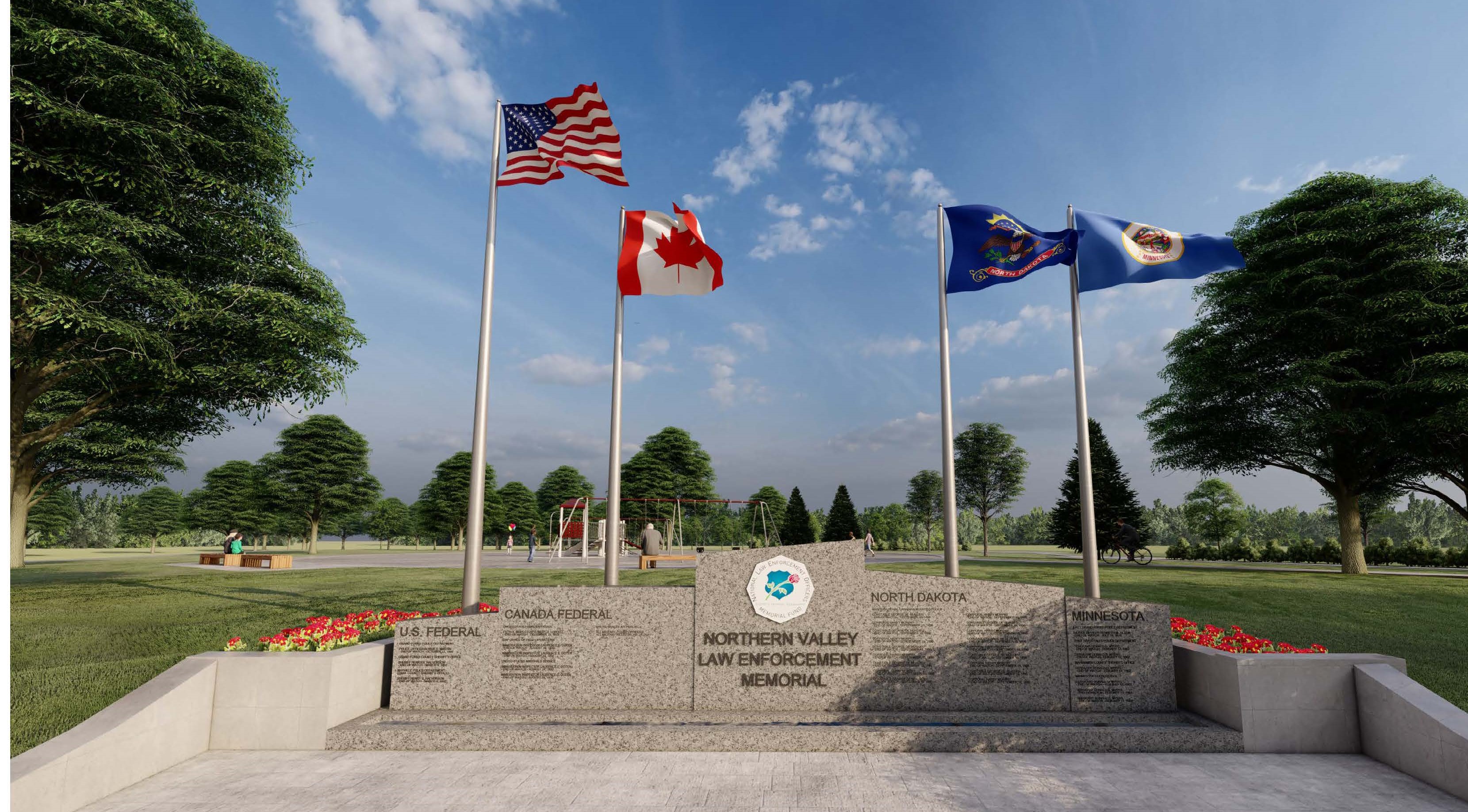 Northern Valley Law Enforcement Memorial in Grand Forks may be completed this fall - Vimarsana News